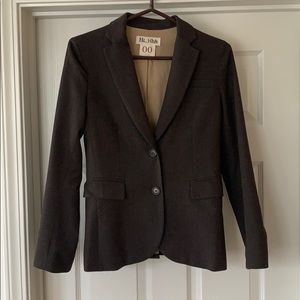 hilfiger dark brown wool suit set